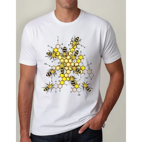 Playera Camiseta Elementos Quimicos Panal De Abejas Nuevo 