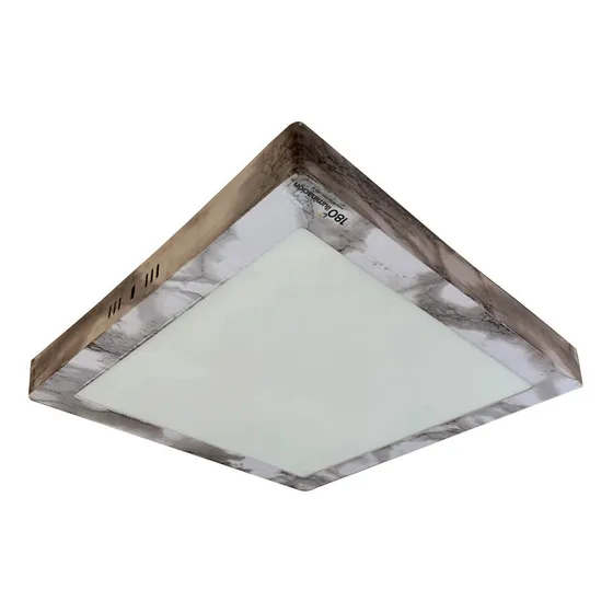Panel Plafon Cuadrado Led 24w Simil Marmol 30x30 Cm 
