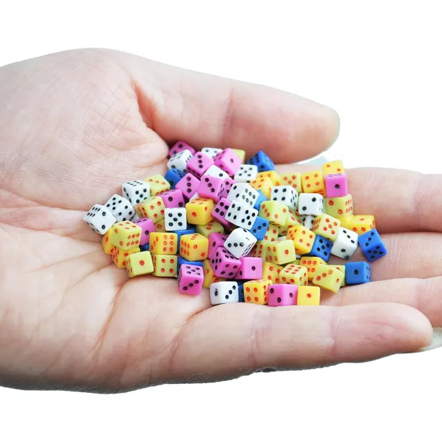 Juego De Minidados Smartdealspro, 100 Surtidos De 1/5 Mm D..
