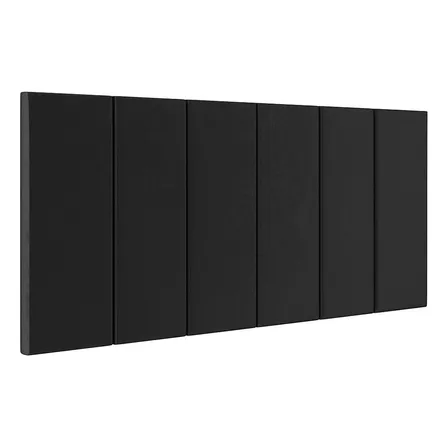 Suporte Painel Parede 1,40 Altura Ajustável Cabeceira Box Cor Preto Suede