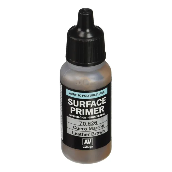 Vallejo Juego Air Leather Brown Surface Primer Paint