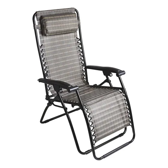 Mor 2434 Trançada cadeira de praia reclinavel 120kg cor marrom
