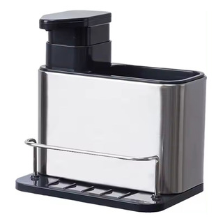Porta Detergente Dispenser Sabão Liquido Esponja Bucha Inox Porta Detergente Dispenser Sabão Liquido Esponja Bucha Inox