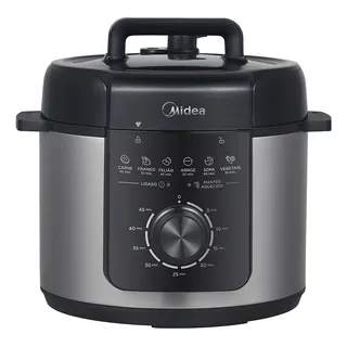 Panela De PressĂŁo MecĂąnica Preta E Inox 4l Midea Panela De PressĂŁo MecĂąnica Preta E Inox 4l Midea