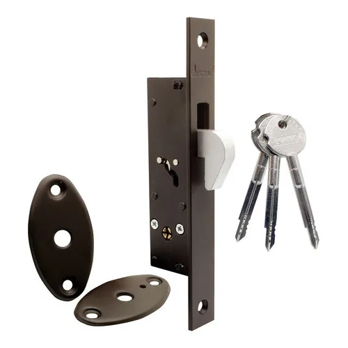 Chapa Cerradura Puerta Corrediza 504tt Austral Tetra Llave Color Duranodik