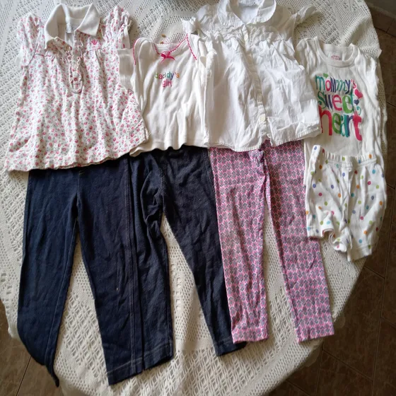 Ropa De Bebé Niña Leggins Y Franelas 8 Unidades