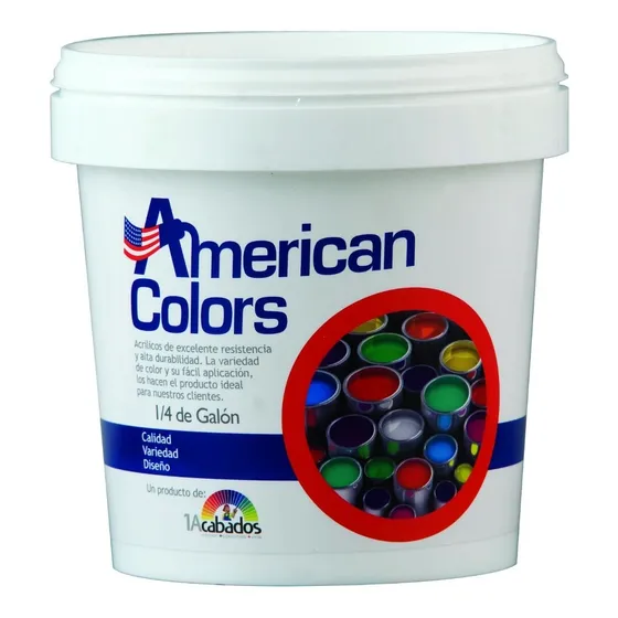 Pintura Acrílica Tipo Coraza 1acabados 1/4 Galón Blanco