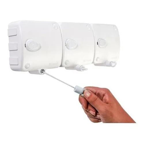 Varal Retrátil Automático Modular Stendmax 3 Un. Com 6m Cada Cor Branco
