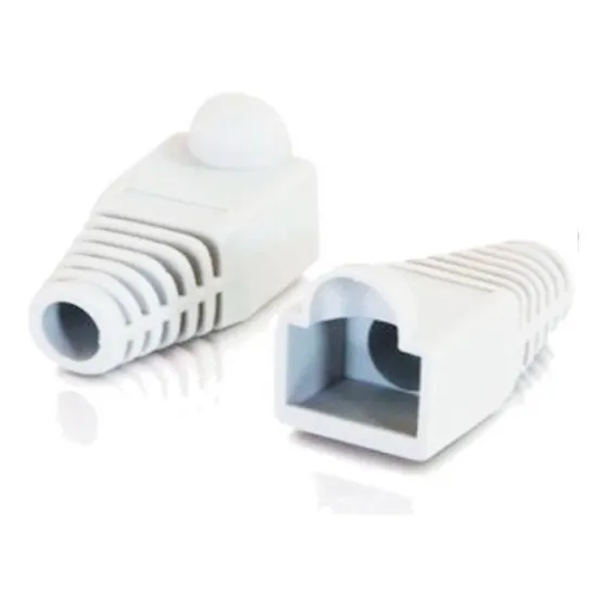 Bota De Goma Para Rj45| Protector Rj45 | 50 Unid | Blanco.