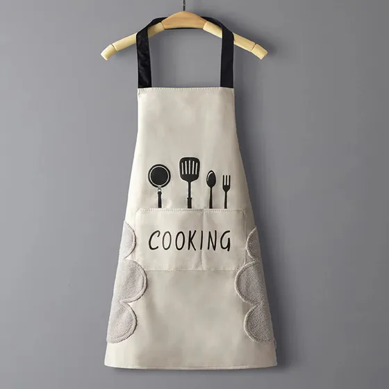 Delantal De Cocina Mandil Impermeable Con Secador