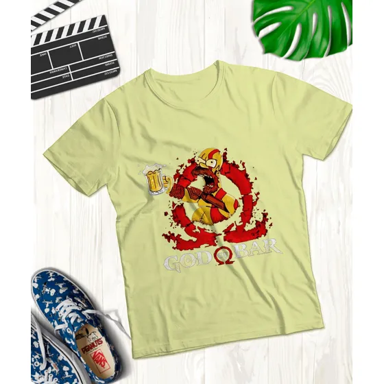 Franelas God Of War Homero Simpson Para Damas Y Caballeros