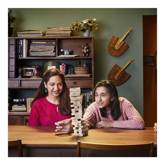 Juego De Mesa Jenga Clásico: Apila Bloques En Torre