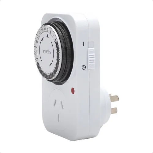 Timer Analogico ETHEOS Enchufe Programable Reloj 10 Ampers Timer