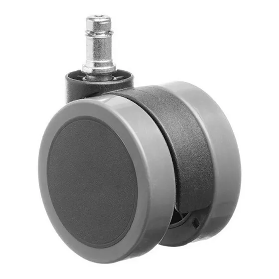 Kit 5 Rodizio Roda 65mm Nylon/pu Cadeira Escr. Charles Eames