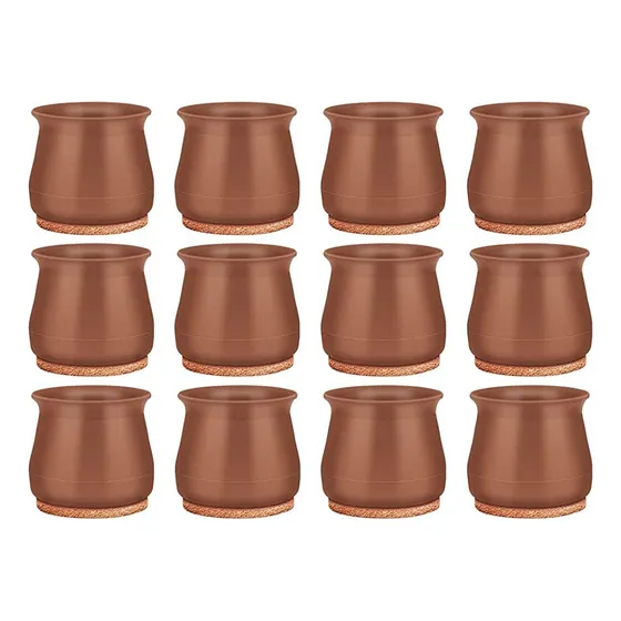 Kit 12 Protectores Silicona Para Pie Mueble