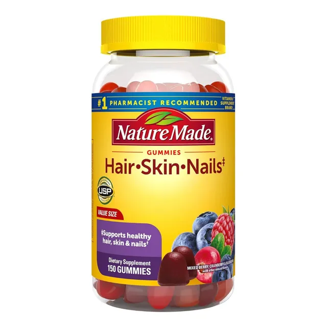 Suplemento De Cabello, Piel Y Uñas Nature Made 150 Gomitas Sabor Bayas