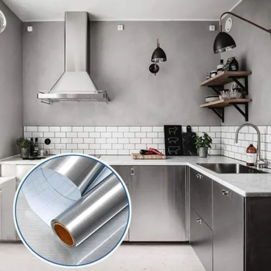 Vinil Acero Para Neveras Y Decoración, Rollo En Promoción