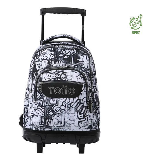 Morral Totto - Con Ruerdas, Lonchera Y Cartuchera