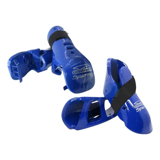 Protectores Taekwondo Guantes+pies Pads Sparing Granmarc Itf Guantes Talle 1 Y Zapatos Talle 1 Azul