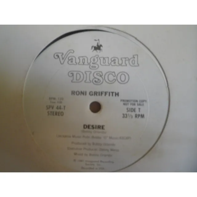 Remix Vinyl Roni Griffith - Desire / I Want Your Lovin' 1981