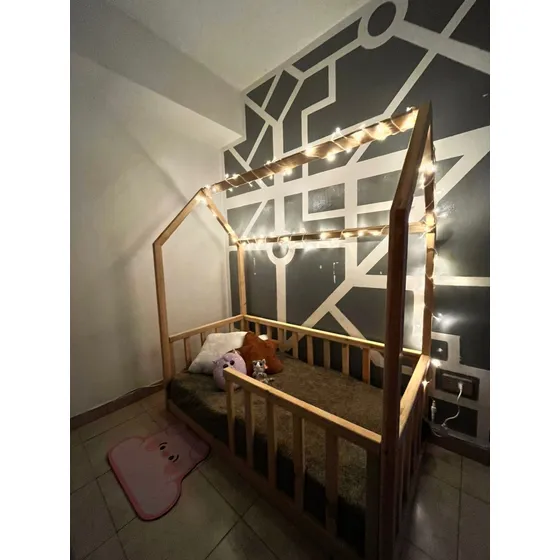 Cuna Tipo Casa De Madera Mueblestkhome