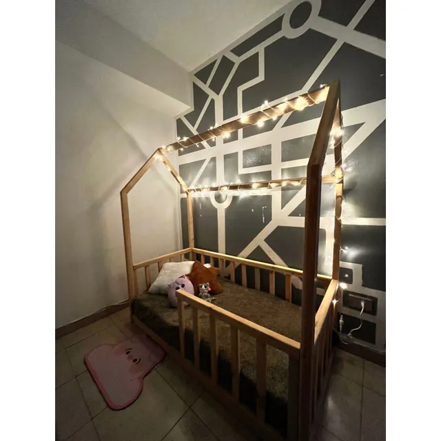 Cuna Tipo Casa De Madera Mueblestkhome