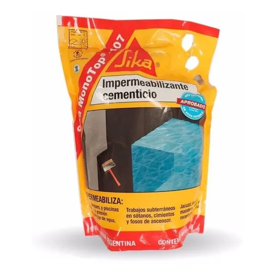 Sika Monotop 107 Seal Impermeabilizante Doy Pack 8kg Mortero