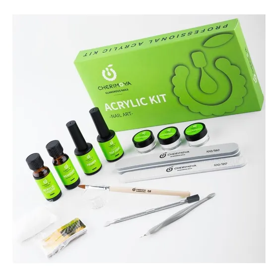 Kit Completo Profesional Acrílico / Uñas Acrílicas Cherimoya