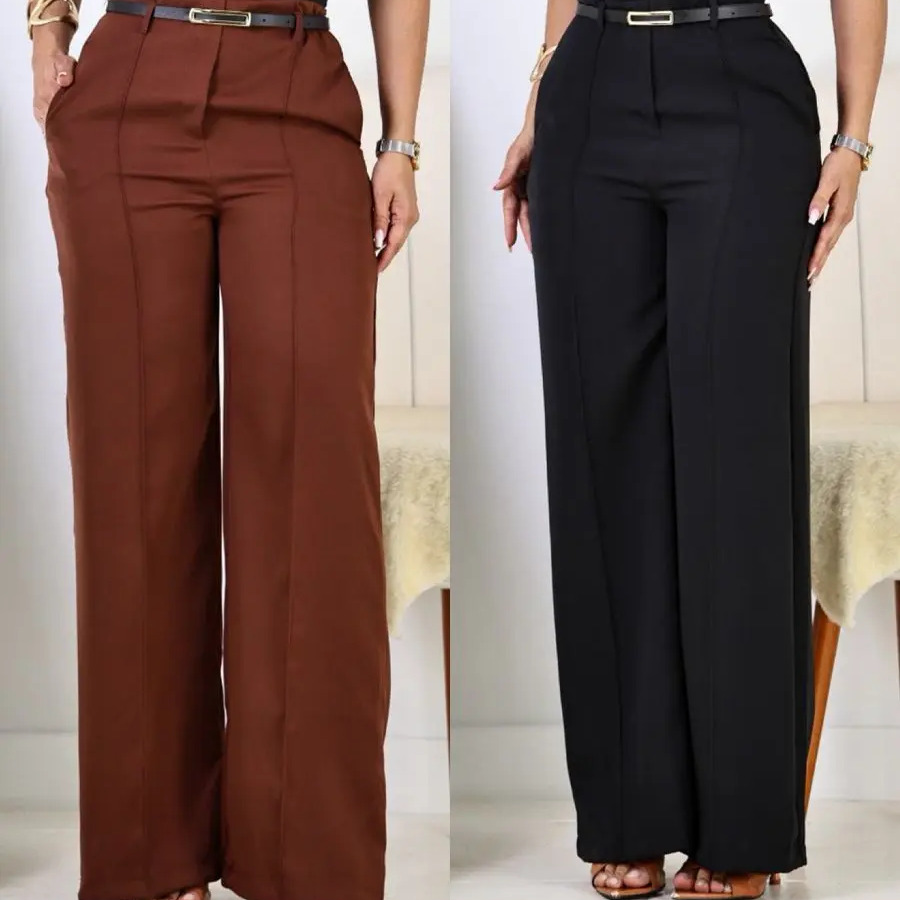 Calca Pantalona Feminina Alfaiataria Elegante