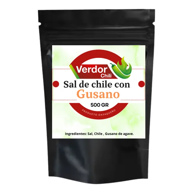 1/2 Kg Sal De Chile Con Gusano De Maguey Agave Oaxaca.