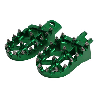 Estriberas Y Reposapiés Para Kawasaki Z125, Color Verde Estriberas Y Reposapiés Para Kawasaki Z125, Color Verde