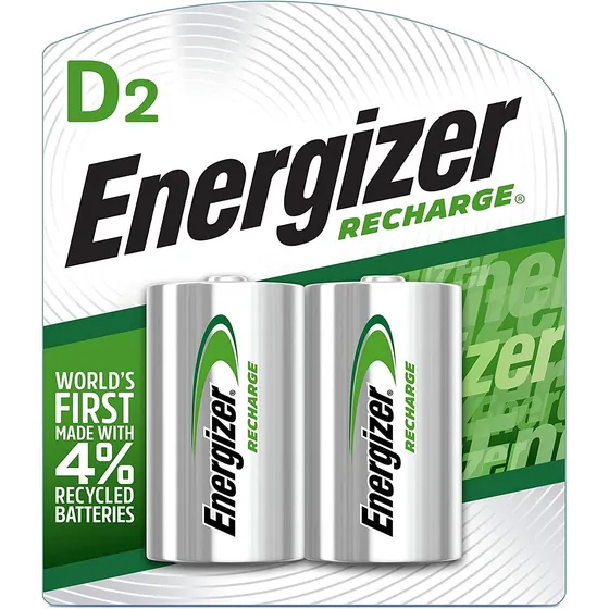 Pila Energizer Recargable Modelo D Hr20 Blister 2 Unidades 1.2v
