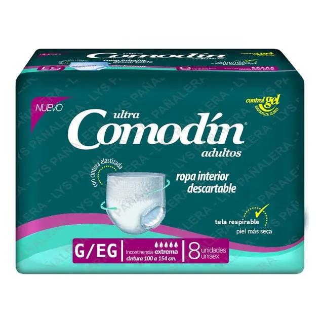 32 Bombachas Descartables Comodin G - Xg