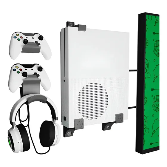 Base Soporte Para Xbox One Series X / S + Base 2 Controles Color Negro