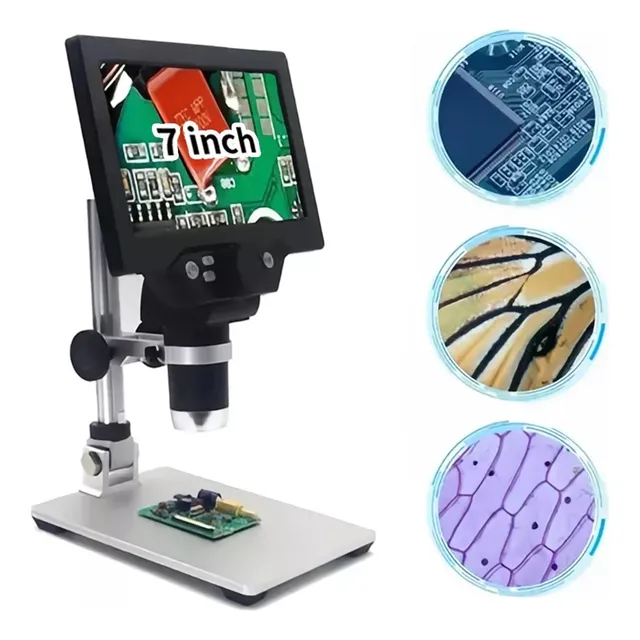Microscopio Electrónico G1200 Académico Con Pantalla Lcd 7in