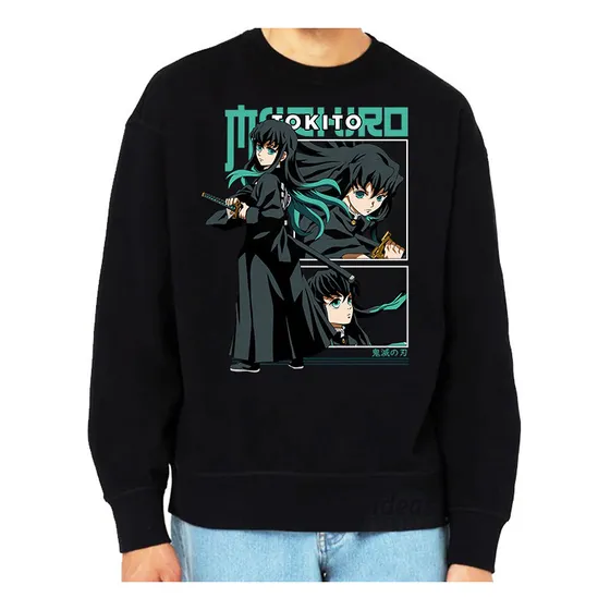 Buzo Demon Slayer Muichiro Tokito 01 (negro:) Ideas Mvd