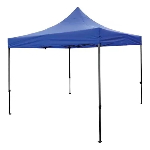 Toldo Cuadrado Plegable Azul 3x3m Poliester Alta Resis Costa