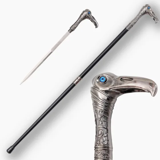 Baston Con Espada Medieval Creed Heros Cuervos Assassin Daga