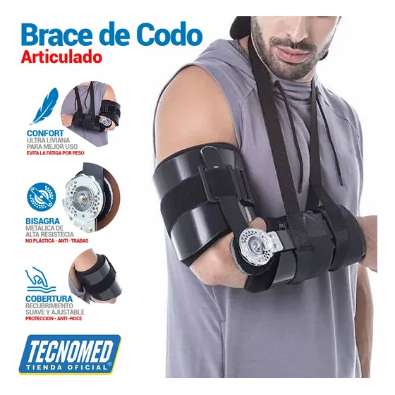 Brace De Codo Articulado Tecnomed - Codera - Soporte De Codo