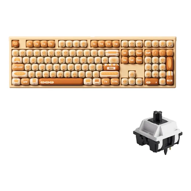 Teclado Mecánico Monsgeek Akko X Mg108b Bun Wonderland