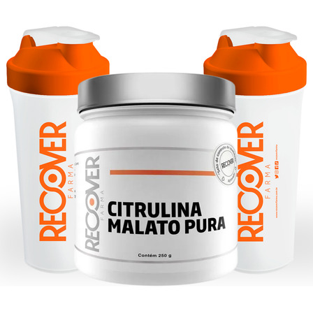 Kit Citrulina Malato Em Pó 2 Coqueteleiras - Recover Farma Kit Citrulina Malato Em Pó 2 Coqueteleiras - Recover Farma
