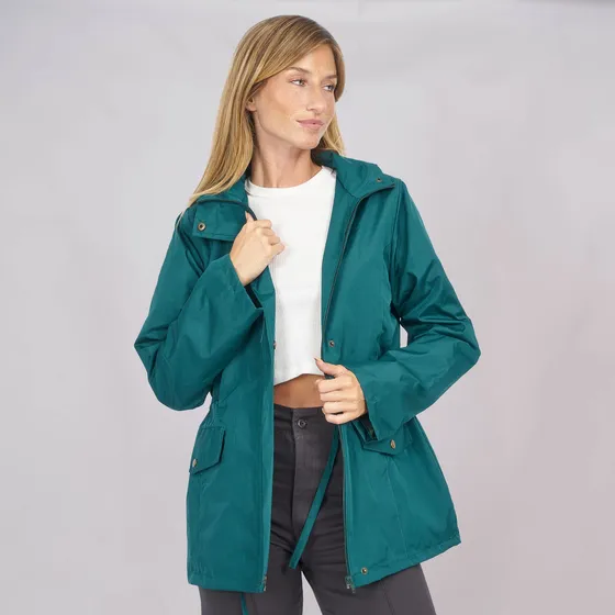 Customs Ba Trench Mujer Piloto Rompevientos Talles Grandes S
