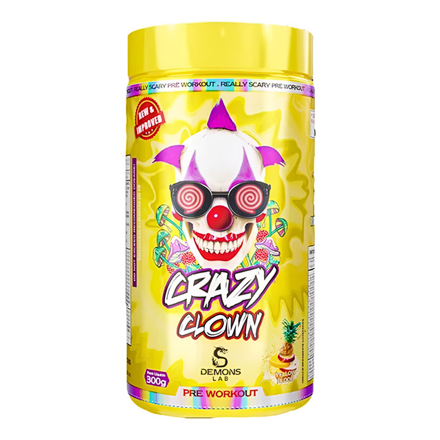 Pré-treino Crazy Clown Aminoácidos Pó 300g Demons Lab Vitamina