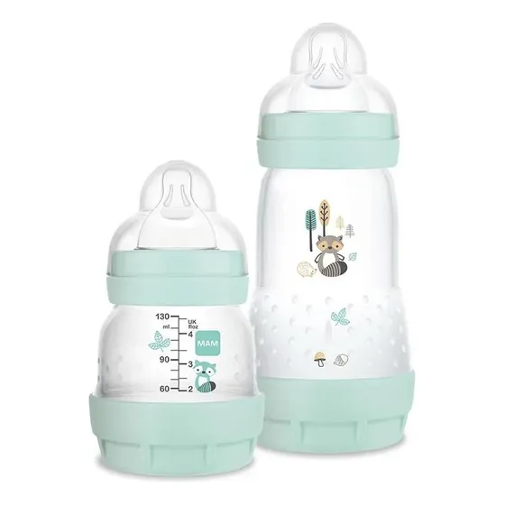 Kit 2 Mamadeiras Easy Start Set 130/260ml Azul - MAM