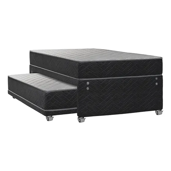 Cama Nido 1½ Plazas Apolo Black Celta Color Gris