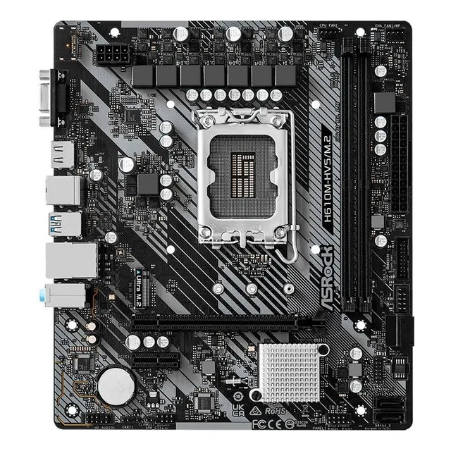 Placa madre Asrock H610m-Hvs/m.2, Ddr4, Lga1700, Micro Atx