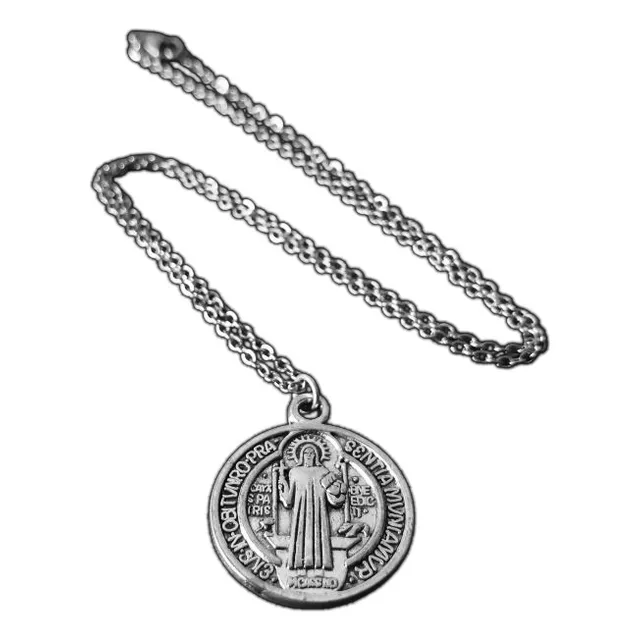 San Benito Collar Acero Inoxidable Dije