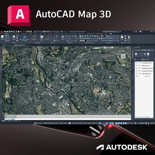 Autocad Map 3 D  - 2024 Para Cartografía