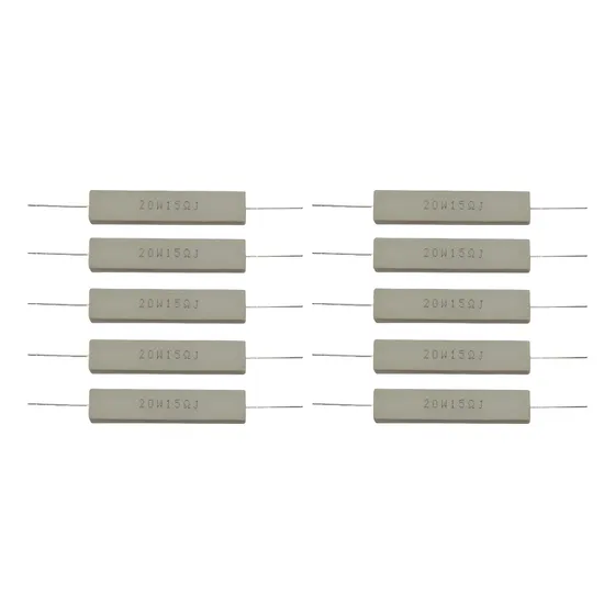 Resistor Fio Cerâmico Storm 20w 15r Branco Com 10 Unidades