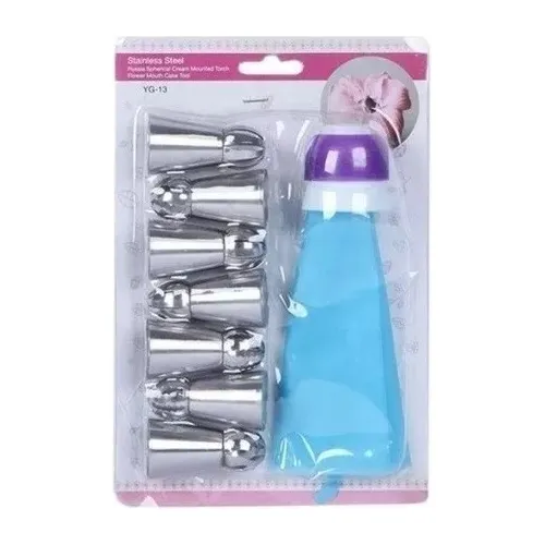Set Juego Glaseado Boca Esférica Boquilla Rusa Profesional
